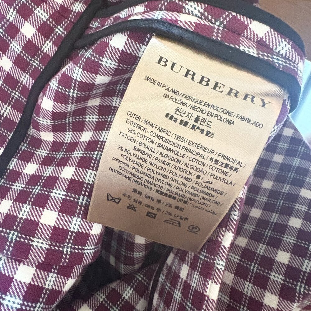 NWOT Burberry Checked Pattern Mini Skirt - Size US 8 - Picture 8 of 8